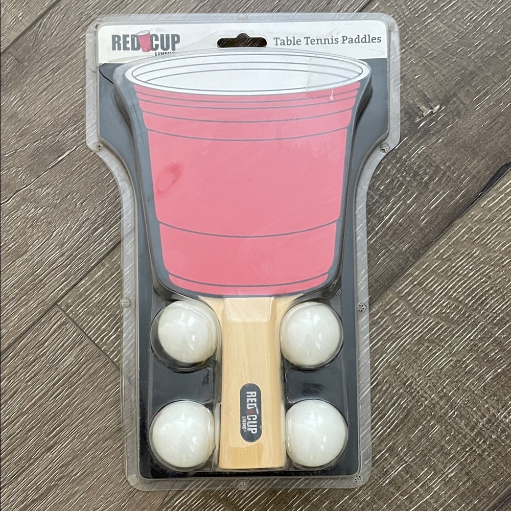 NIP Red Cup Living Table Tennis Set